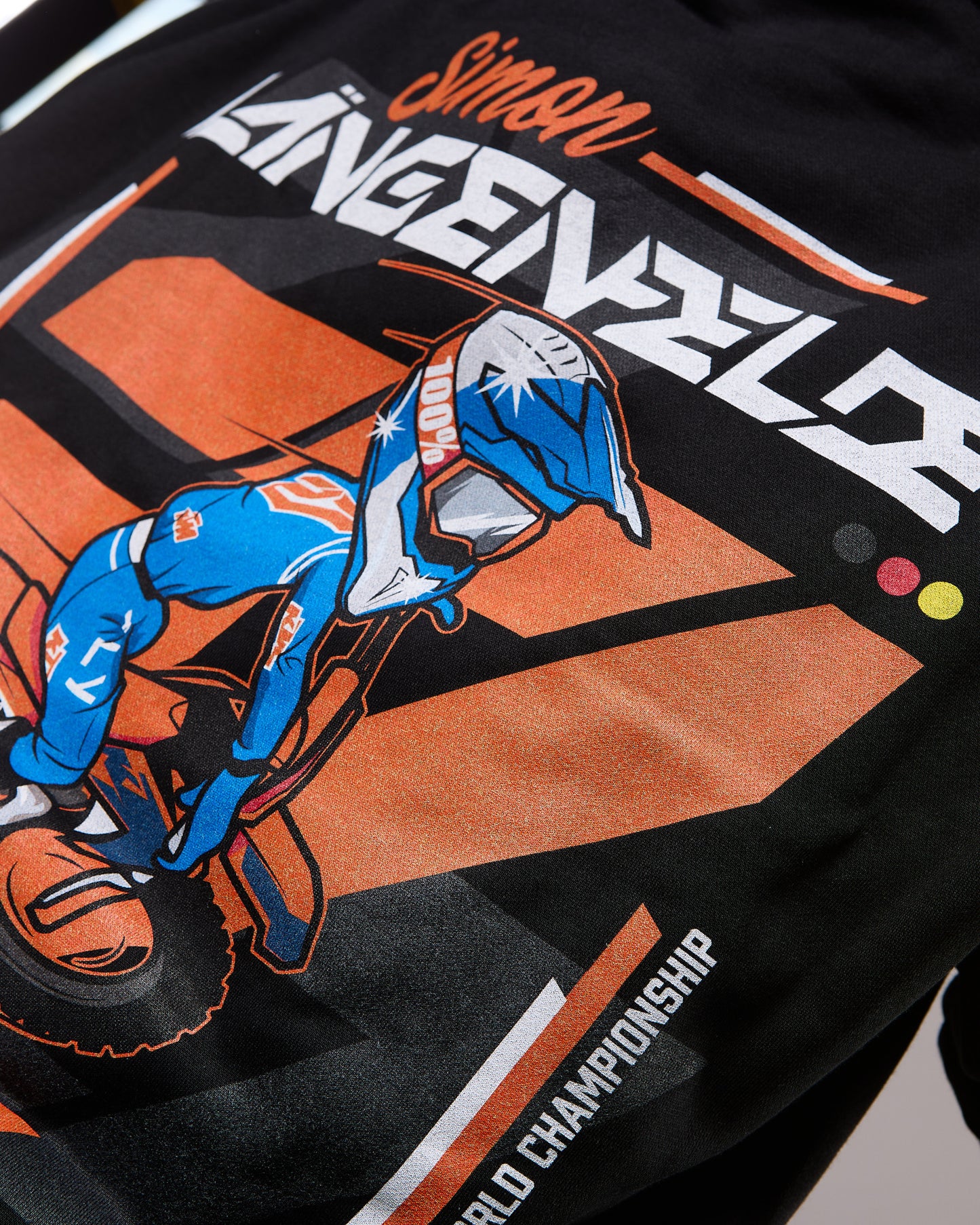 SL27-Cartoon-Hoodie schwarz Druck