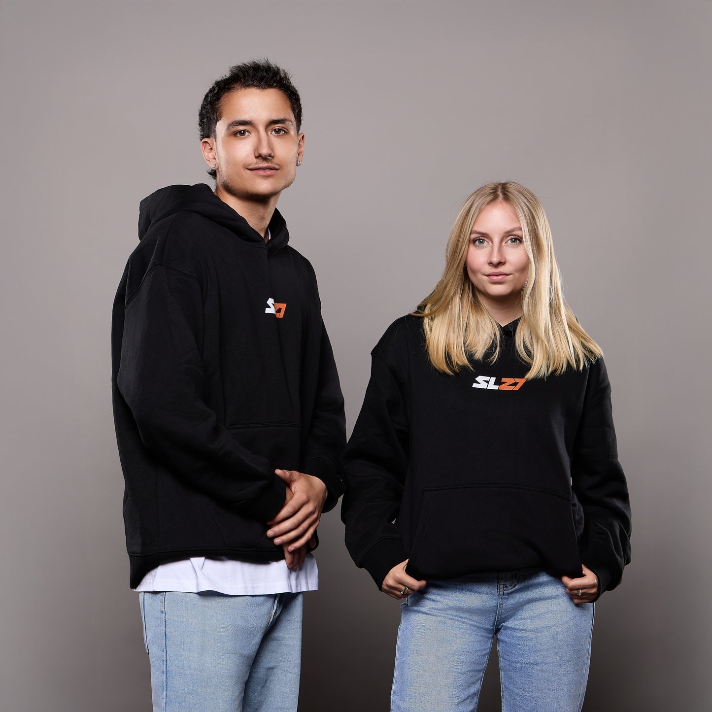 SL27-Cartoon-Hoodie schwarz Unisex
