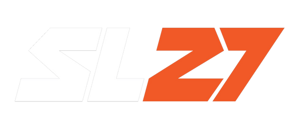 Das Logo von Simon besteht aus den Initialen S und L und seiner Startnmmer 27 
