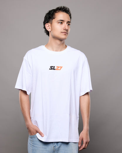 SL27-Cartoon-T-Shirt weiß vorne